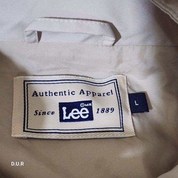 Vintage Lee Pullover Men's Large Tan Sirius NFL Sunday Drive Hooded Jacket - Picture 9 of 15